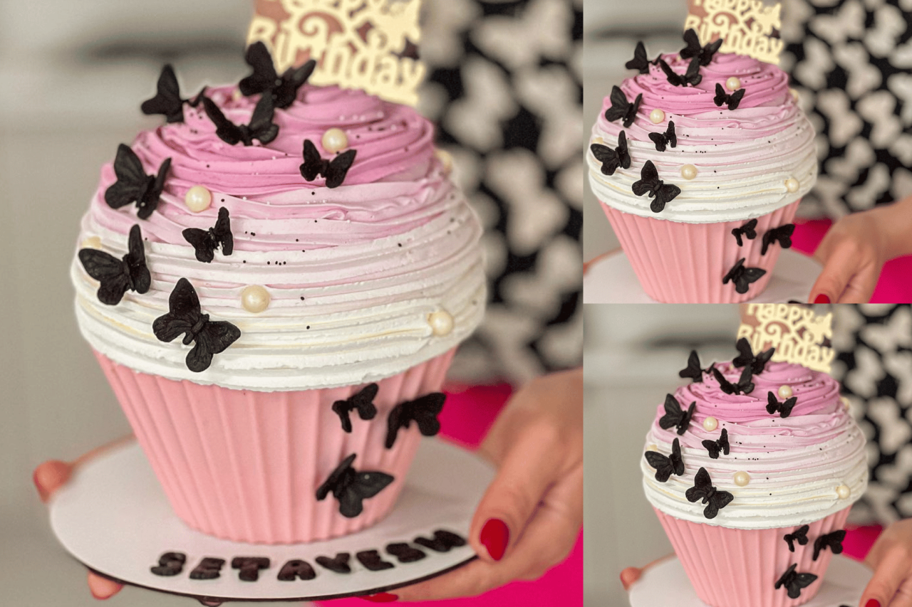 Giant Cupcake Cake – Huge Birthday Cupcakes