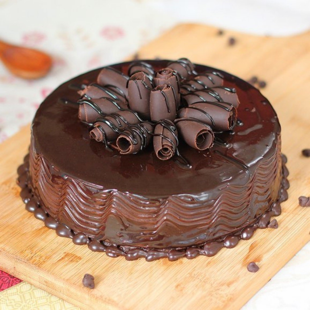 Customized Chocolate truffle cake - The Baker's Table