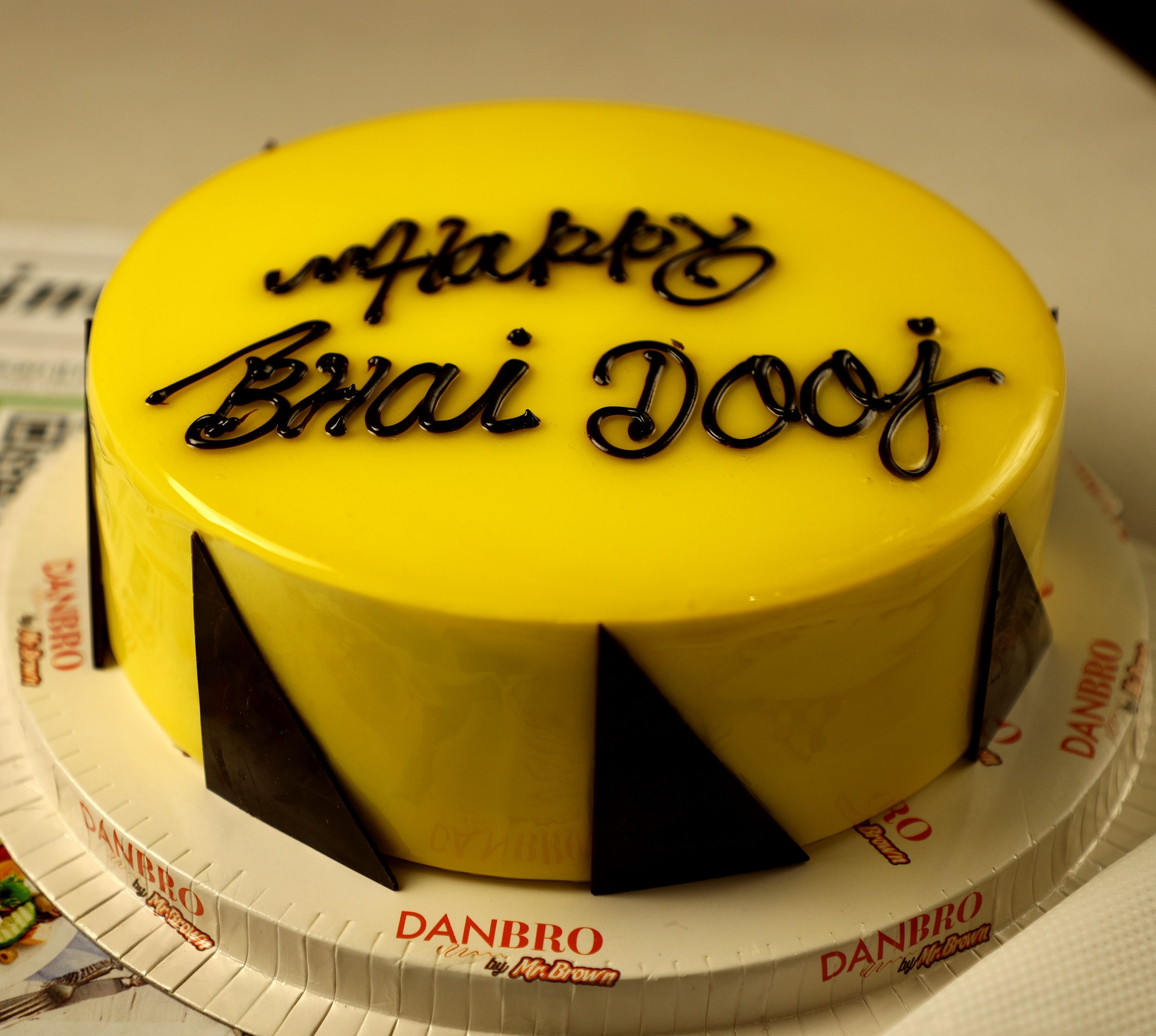 Buy/Send Bhai Dooj Wishes Chocolate Cake- Half Kg Online- FNP