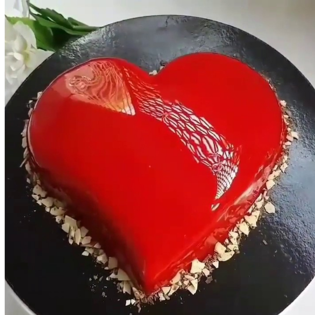 Strawberry Heart Cake | Lucknow | Kanpur