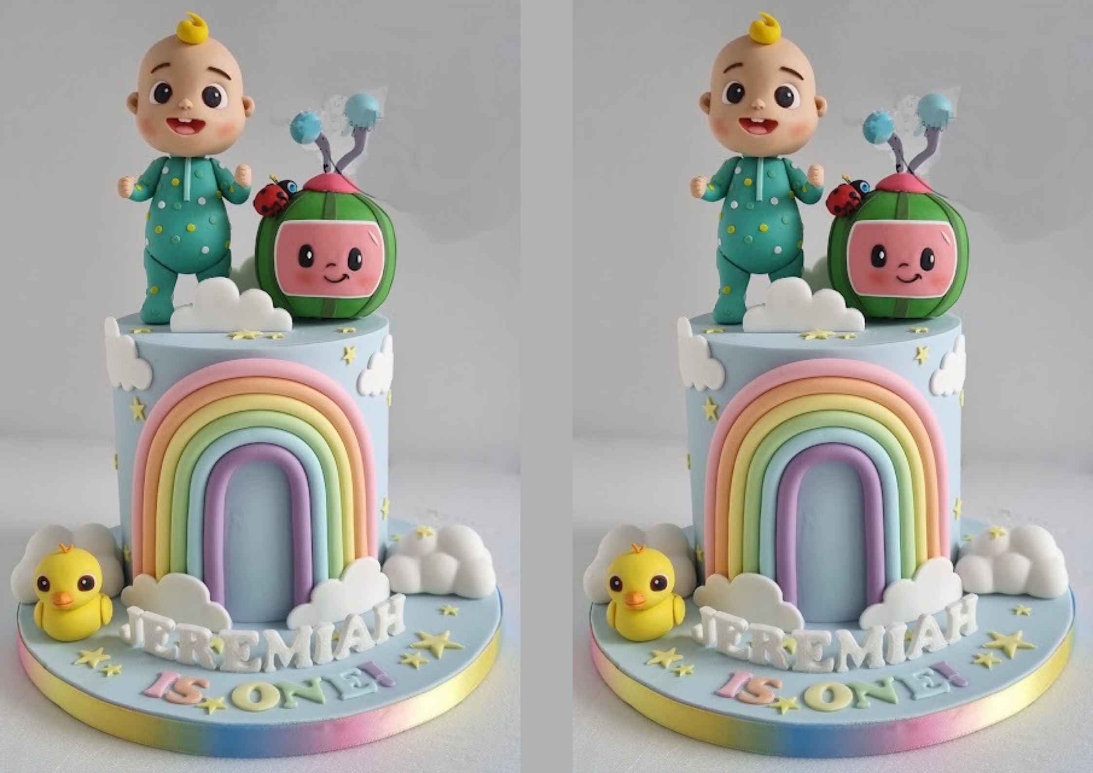 Rainbow 🌈 theme cake for a cute little girl's 3rd birthday celebration🥳  Flavour- Vancho (delicious vanilla & chocolate) #cake #... | Instagram