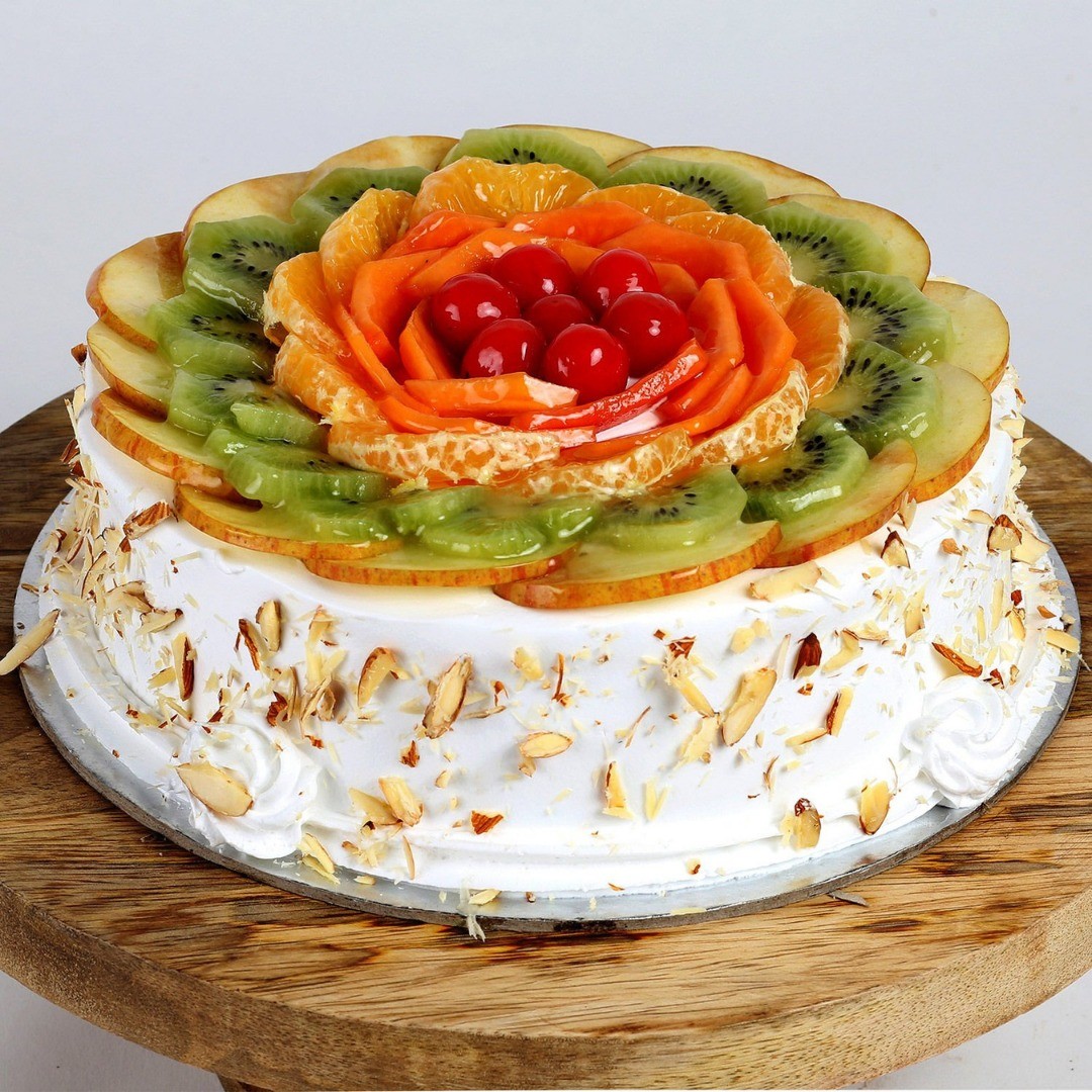 Mixed Fruit Flavour Cake | Simple Cake Design | Eggless Cake | Hema's  Delicious Recipe - YouTube