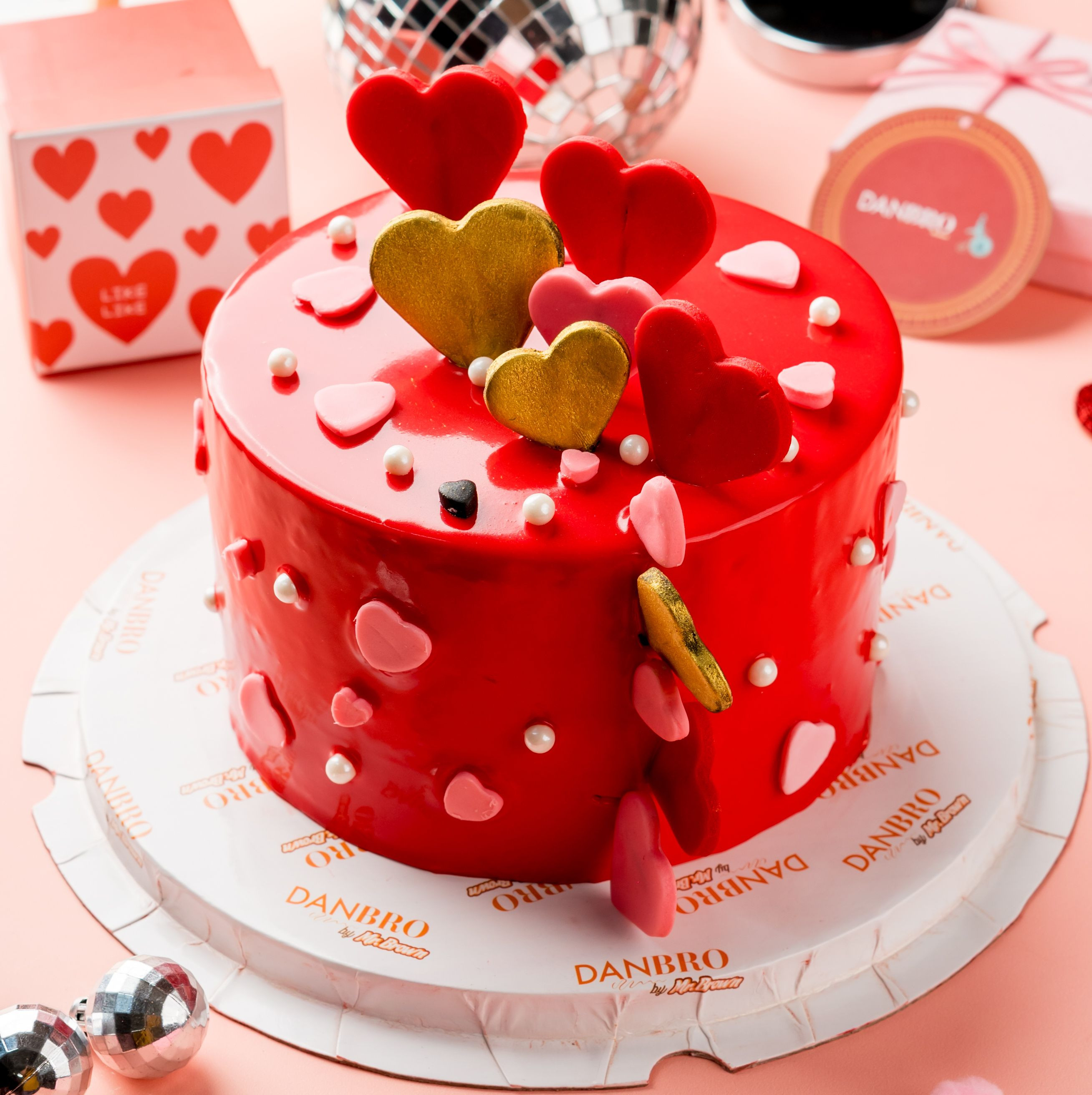 Red Velvet Valentines Day Cake