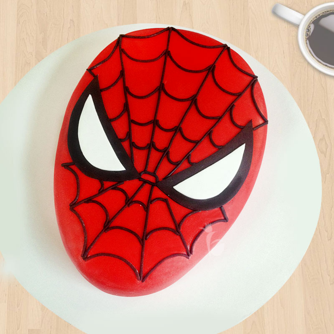 Handpainted Spiderman Cake  Creme Castle
