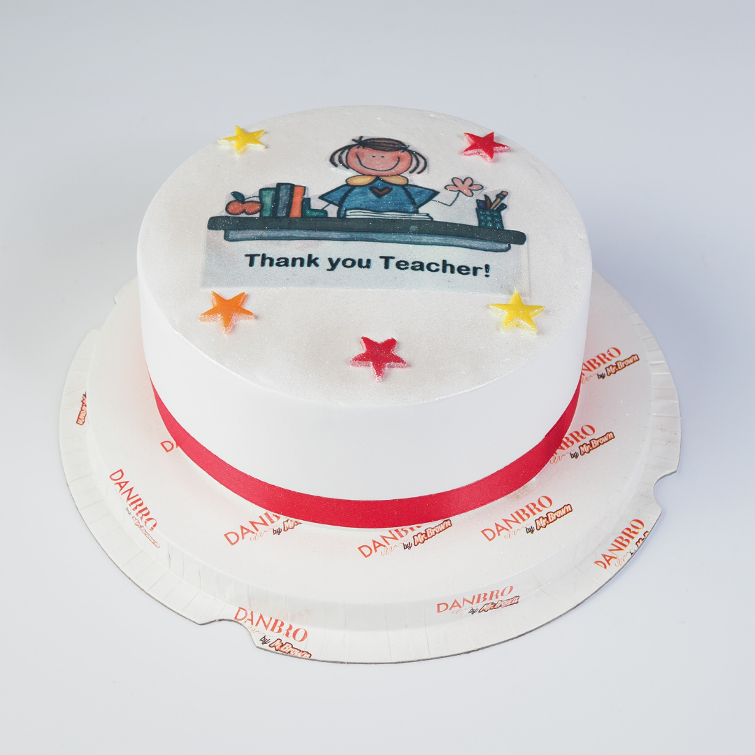Shop for Fresh 2 Tier Teacher Theme Cake online - Hansi
