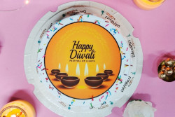 Diwali Theme Pineapple Cake