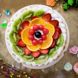 Fancy Special Fresh Fruit Cake