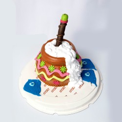 Special Chocolate Matka Theme Cake