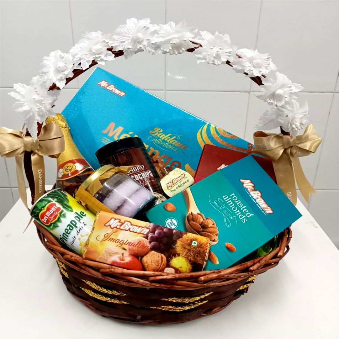 LAMANSH® Pack of 10 ( 7×7 inch ) Decorative Gifts Hampers / Basket for –  Lamansh