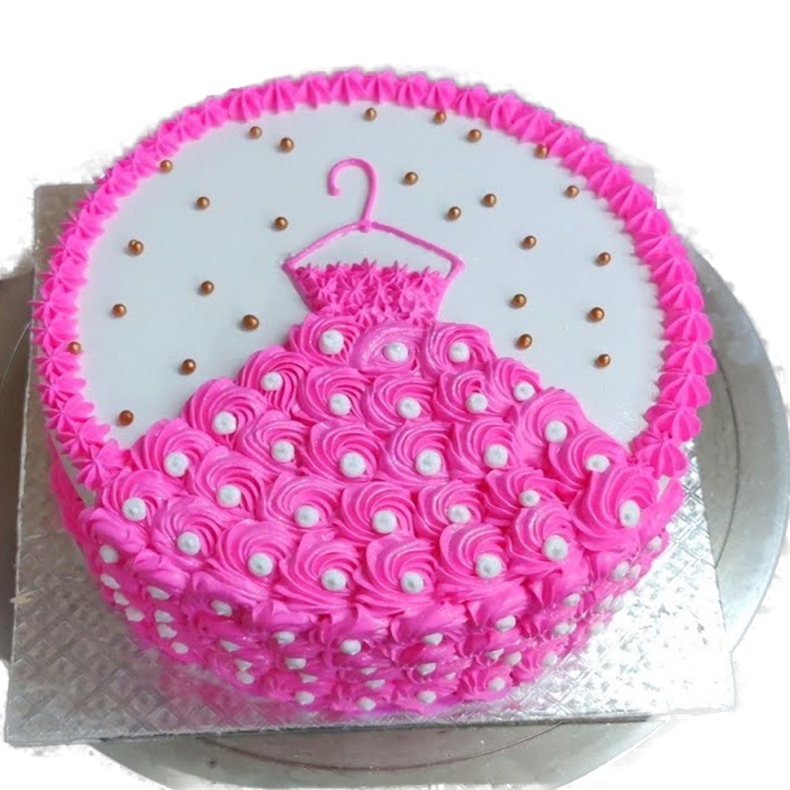 Buy Pink Frozen Cake | A Sweet Journey | CakenBakeNoida