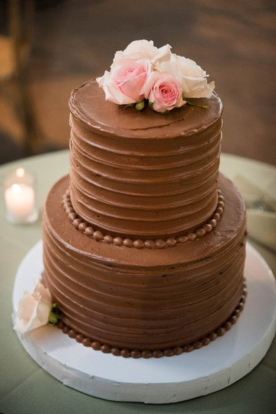 Buttercream Wedding Cake With Strawberry and Vanilla Mousse Filling