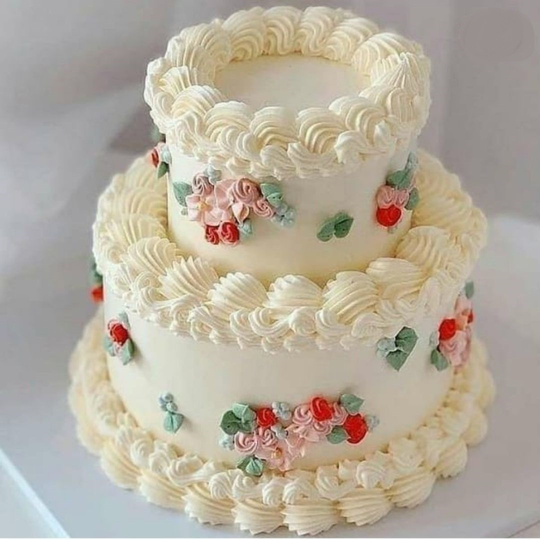 2 Tier Fresh Fruit Cake - Buy / Send Flowers Cakes To Inis - Gift My  Emotions
