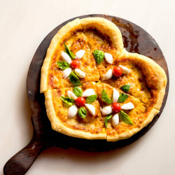 Pizza Heart Shape Queen Margherita (10)