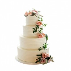 Pineapple Flower Engagement Cake