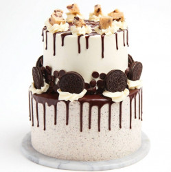 Two Layer Blackforest Cake