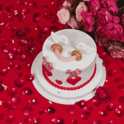 Fruity Love Valentine Cake (Eggless)(500g)