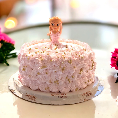 Pink Doll Chocolate Cake