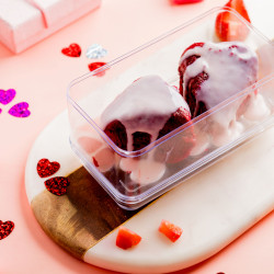 Creamy Twin Heart Red Velvet Cake