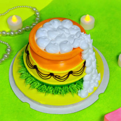 Janmashtami Exclusive Pineapple Handi Cake