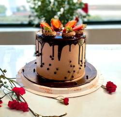Fruit Topping Chocolate Cake [1kg]