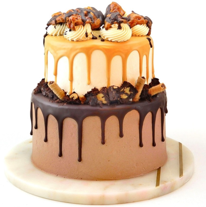 Order Birthday Butterscotch Cake online | free delivery in 3 hours - Flowera