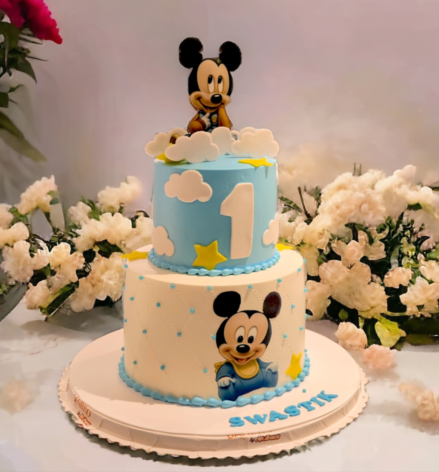 Mickey Mouse TWO Cake Topper for Two Years Old,Cartoon Happy Birthday Cake  Decor,Mickey Theme 2nd Second Birthday Party Decorations : Amazon.in:  Grocery & Gourmet Foods