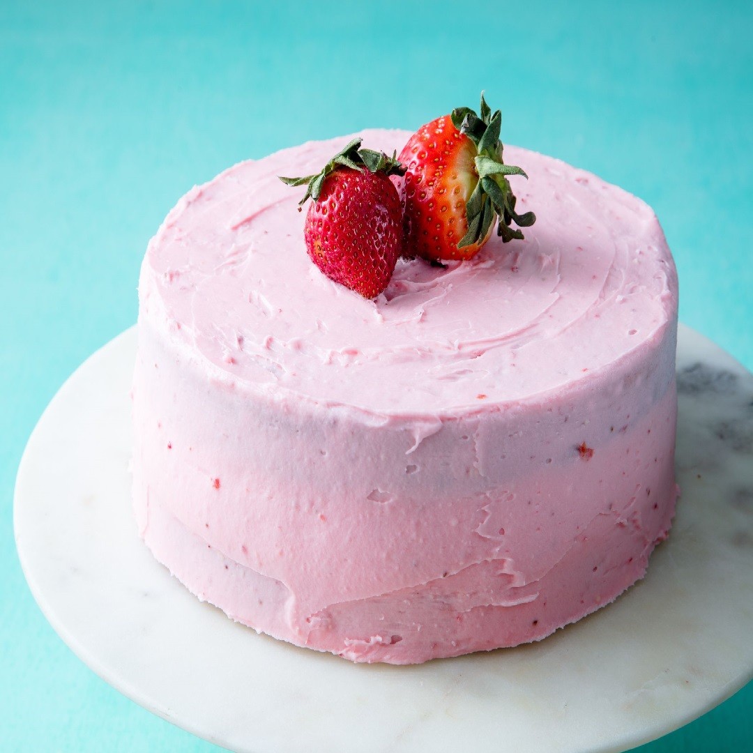 Fresh Strawberry Naked Layer Cake | California Strawberries