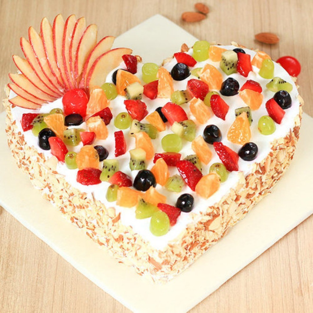 Shop for Fresh Dry Fruit Covering Chocolate Cake online - Firozpur Jhirka