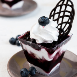 Blueberry Eggless Pudding
