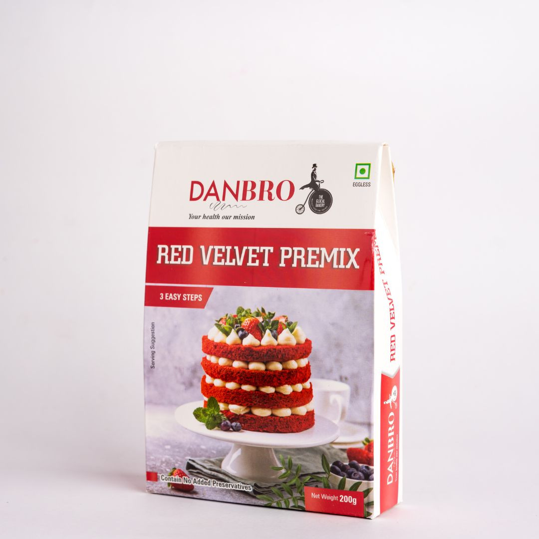 Bakersveggie Eggless Red Velvet Cake Premix - 1 Kg - Bansal Food Decor Plaza