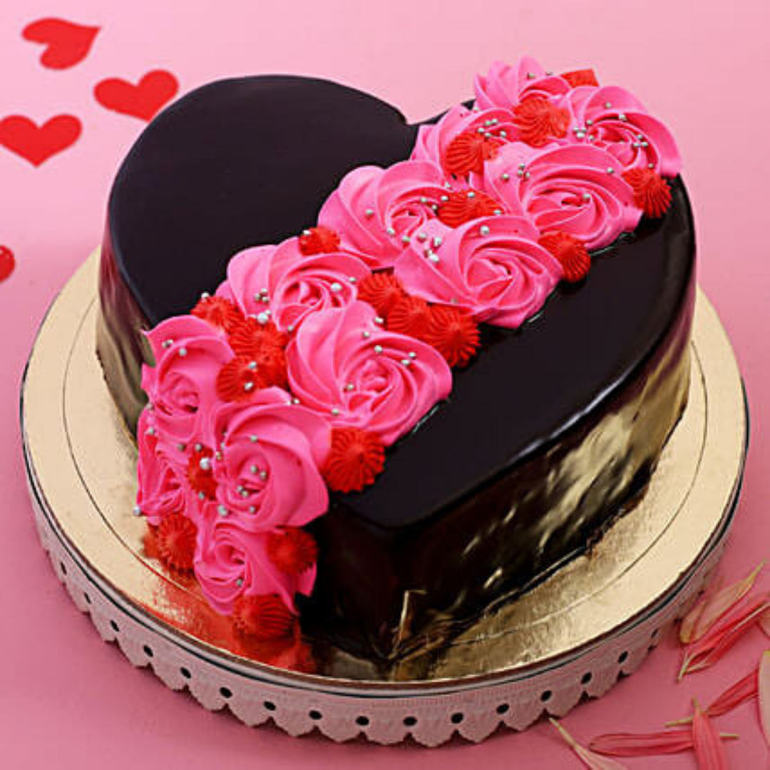 Black Forest Cake With Mixed Roses - Buy, Send & Order Online Delivery In  India - Cake2homes