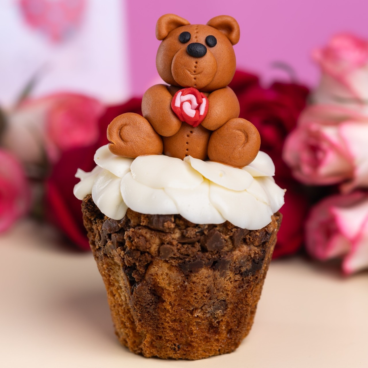 Teddy Choco Duo Cupcake