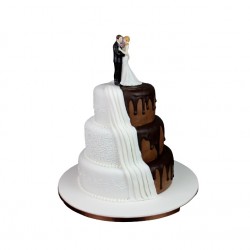 Dark Chocolate Wedding Cake