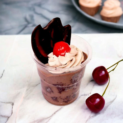 Eggless Chocolate Custard