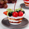 Fresh Fruit Eggless Pudding