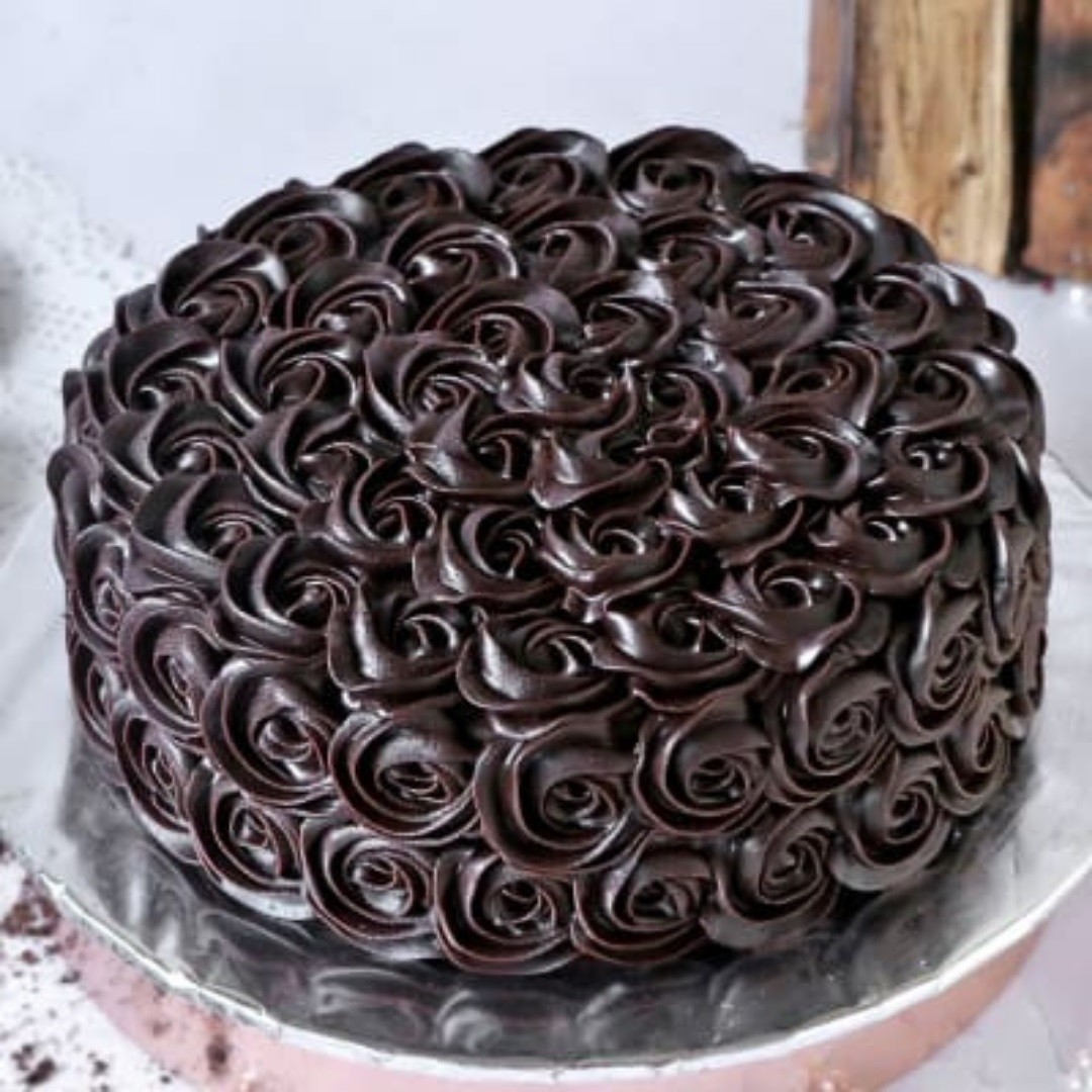 Buy/Send Floral Heart Truffle Cake Online | Baker's Wagon