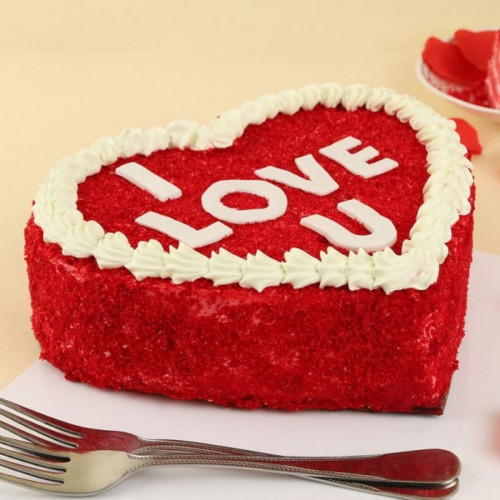 Red Heart Pineapple Cake