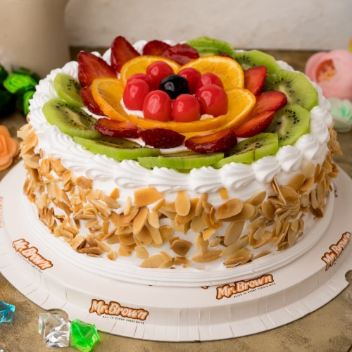 Fancy Special Fresh Fruit Cake