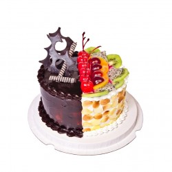 Chocolate N Fresh Fruit Flavor Cake